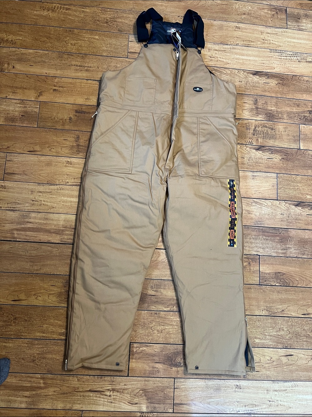 Men's arctic shield Tan Insulated Bib Overalls - Work & Outdoor Pants new